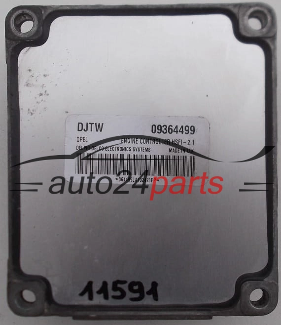 CENTRALINA MOTORE OPEL ASTRA CORSA ZAFIRA DELPHI DELCO 09364499 DJTW, 09364499DJTW, HSFI-2.1