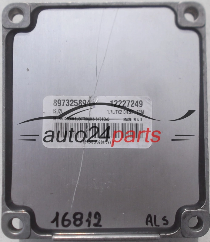 MOTORSTEUERGERÄT ECU STEUERGERAT OPEL MERIVA 1.7 ISUZU 8973258946, DELPHI DELCO 12227249