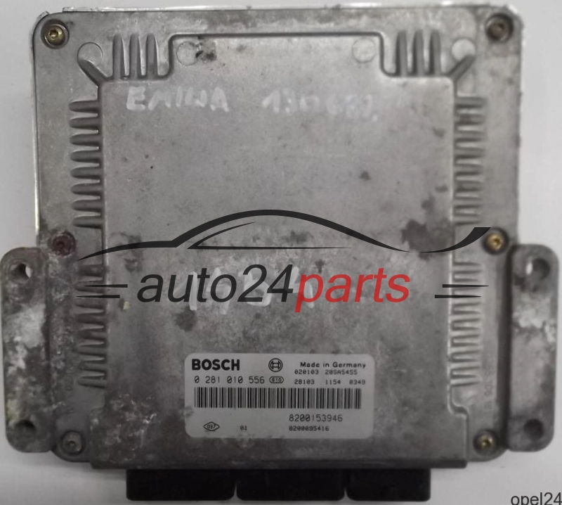  MOTORSTEUERGERÄT ECU STEUERGERÄT RENAULT LAGUNA 1.9 DCI F9Q BOSCH 0281010556, 0 281 010 556, HOM8200153946, HOM 8200153946, 8200095416, 28SA5455