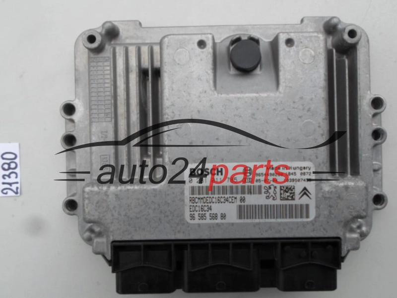 KOMPUTER STEROWNIK SILNIKA CITROEN C3 1.4 HDI BOSCH 0 281 011 785, 0281011785, 96 567 098 80, 9656709880, 9654490280, EDC16C34