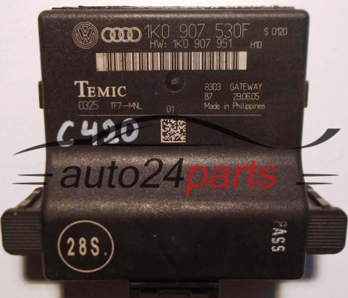 CONFORT MODULE GATEWAY VOLKSWAGEN AUDI 1K0907530F, 1K0 907 530 F