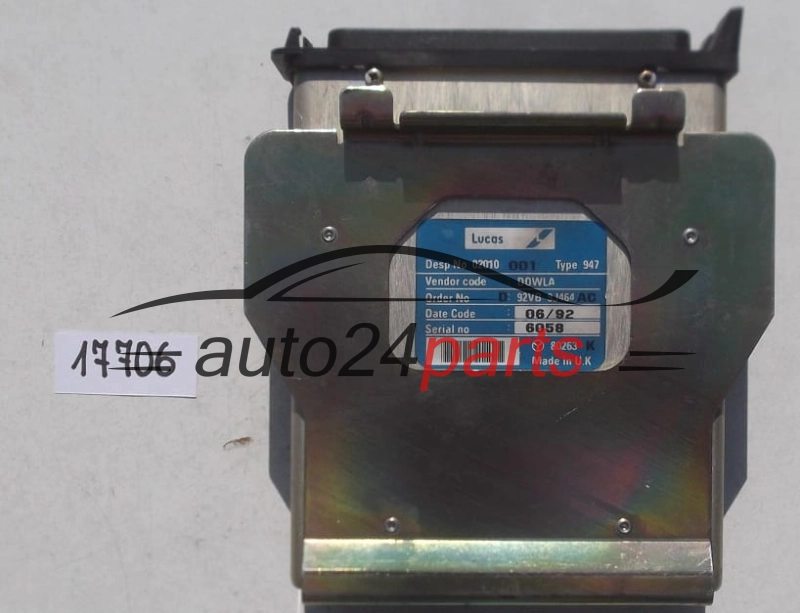 ECU ENGINE CONTROLLER FORD TRANSIT 2.5 TD LUCAS 92VB 9J464 AC
