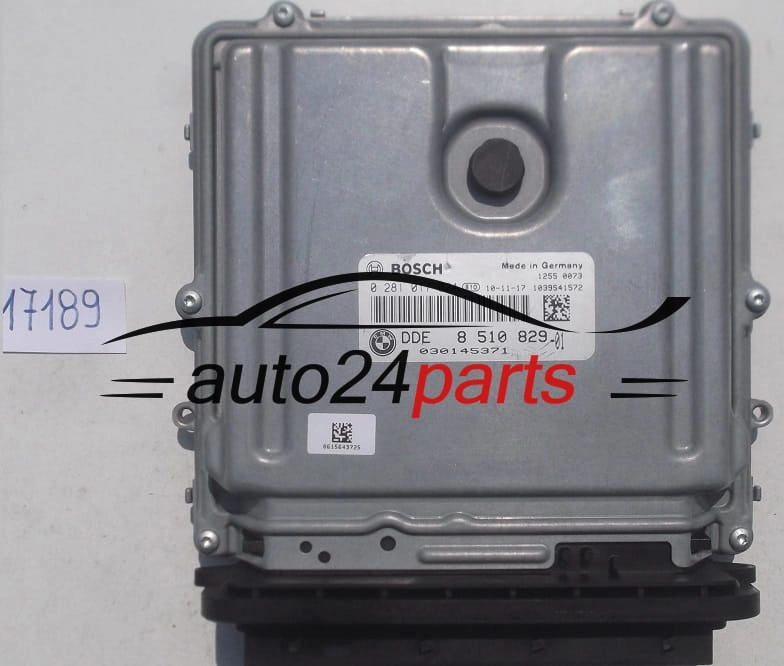 ECU CENTRALITA DE MOTOR BMW E90, E92, BOSCH 0 281 017 024, 0281017024, DDE 8 510 829-01, DDE851082901, 8510829