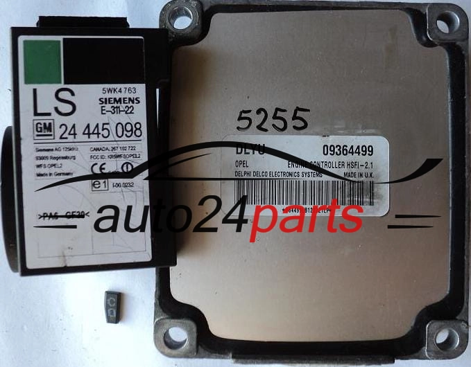 CALCULATEUR MOTEUR OPEL ASTRA CORSA ZAFIRA DELPHI DELCO 09364499 DLYU, 09364499DLYU, HSFI-2.1
