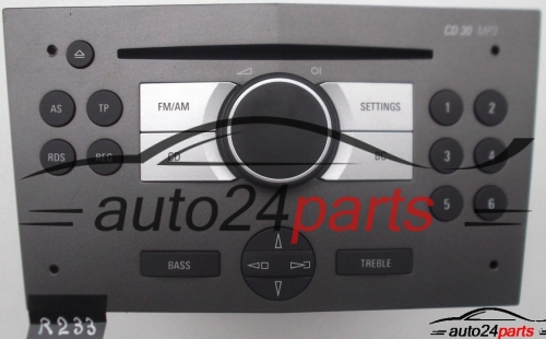 RADIO CD MP3 OPEL ASTRA 7 643 103 310 / 7643103310 / 13 154 304 AZ / 13154304AZ 
