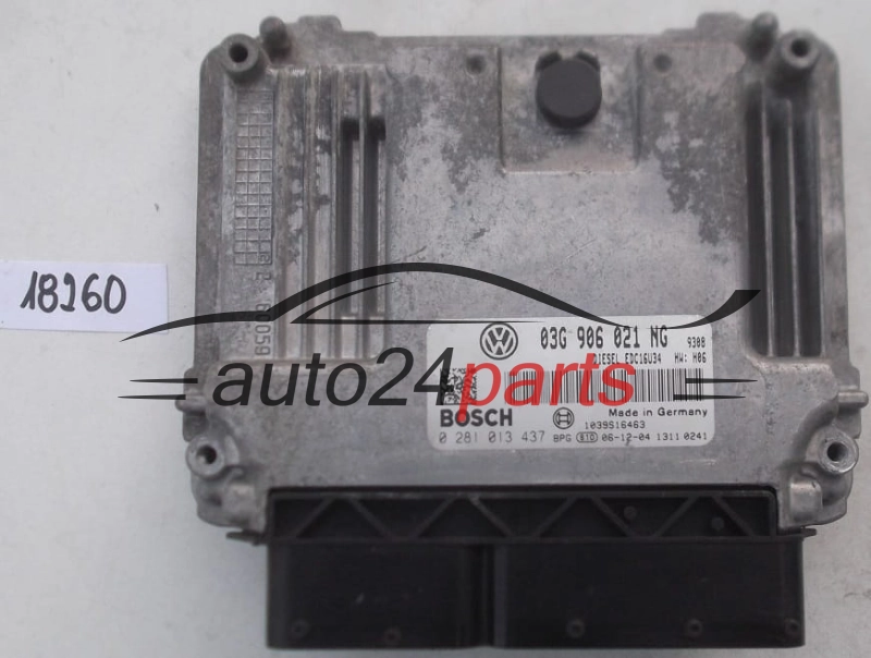 Centralina motore VOLKSWAGEN PASSAT 1.9 TDI BOSCH 0281013437 03G906021NG EDC16U34