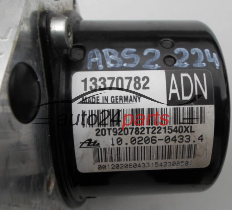 Αντλία αβς OPEL ASTRA J GM 13370782 ADN, ATE 10.0206-0433.4