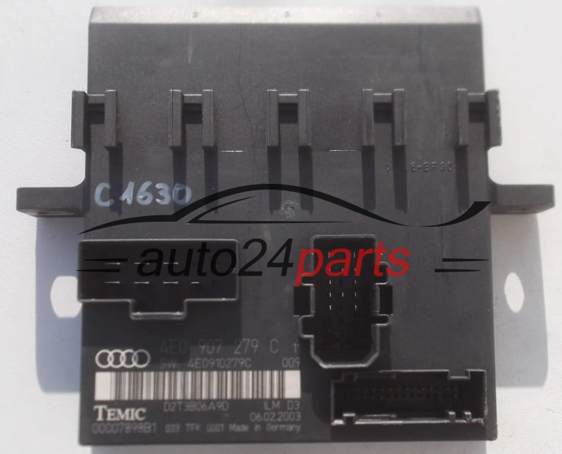 CONFORT MODULE BORDNETZ AUDI A8 4E0 907 279 C, 4E0907279C, TEMIC 00007898B1