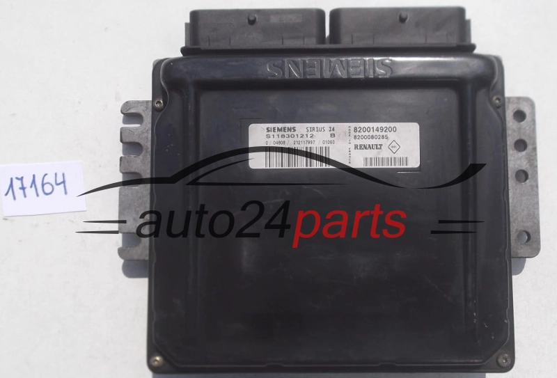 Μονάδα Ελέγχου Κινητήρα RENAULT 1.6 SIEMENS S118301212 B, S118301212B, 8200149200, 8200080285 
