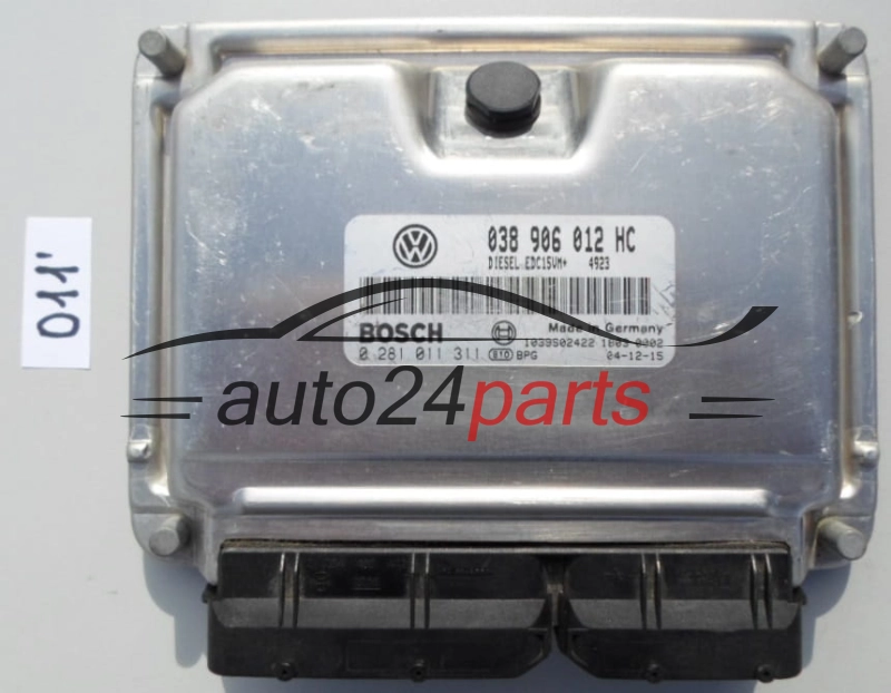 Μονάδα Ελέγχου Κινητήρα SKODA OKTAVIA 1.9 TDI BOSCH 0281011311 038906012HC