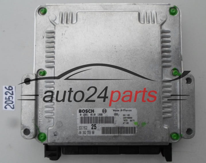 KOMPUTER STEROWNIK SILNIKA PEUGEOT 406 2.0 HDI 9636255980 BOSCH 0281010166 EDC15C2 25
