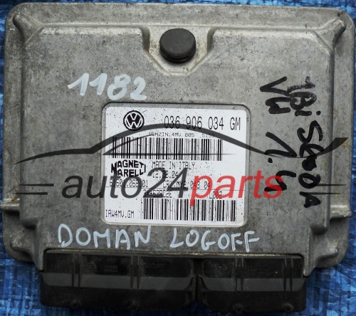 ECU CENTRALITA DE MOTOR SEAT IBIZA 1.4 16V GRZ  036906034GM, IAW4MVGM