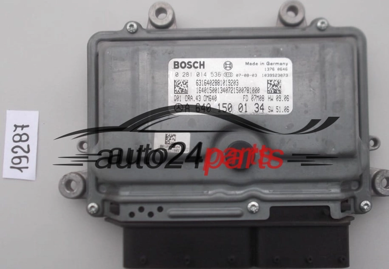 MERCEDES, BOSCH 0 281 014 536, BOSCH 0281014536, A 640 150 01 34, A6401500134
