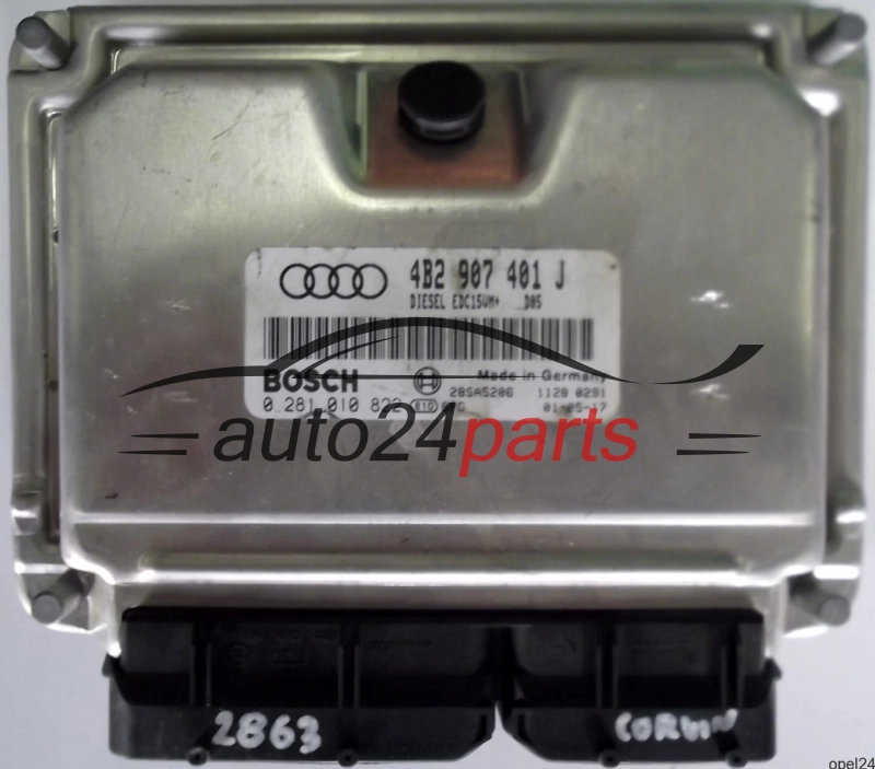  MOTORSTEUERGERÄT ECU STEUERGERÄT AUDI A6 2.5 TDI 4B2907401J
