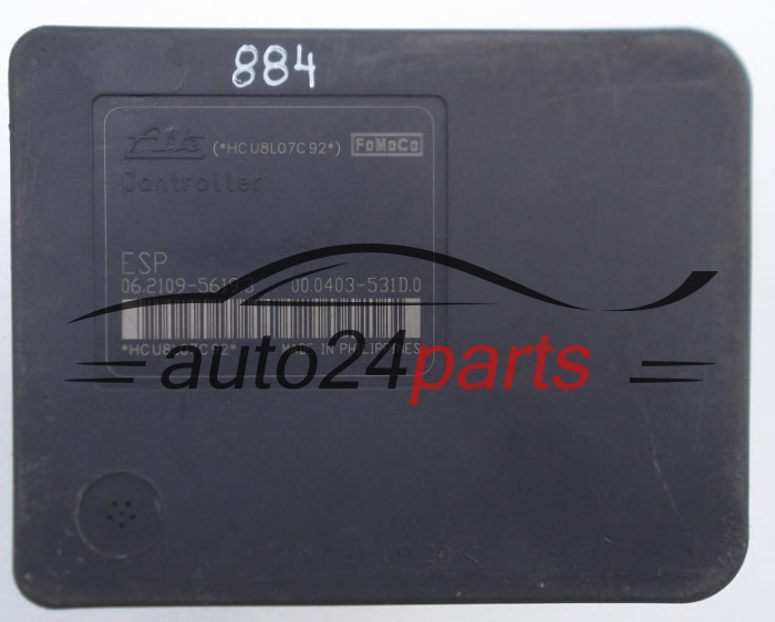 POMPE HYDRAULIQUE ET CALCULATEUR d'ABS  FORD FIESTA FoMoCo 8V512C405AD, ATE 06.2109-5619.3