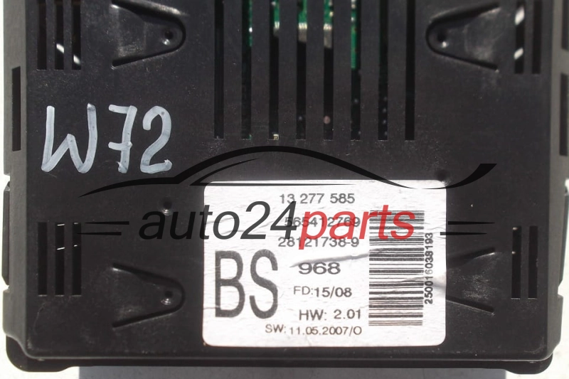 Schermo del display multifunzione radio  OPEL VECTRA C GM 13 277 585 BS, 13277585BS, 13277585