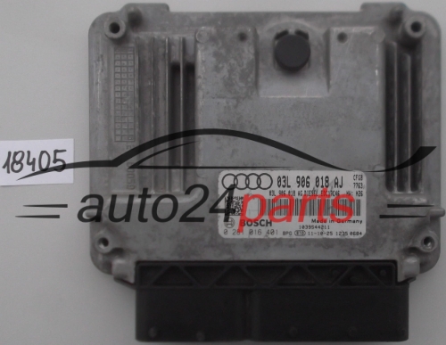 KOMPUTER STEROWNIK SILNIKA AUDI A3 2.0 TDI BOSCH 0 281 016 401, 0281016401, 03L 906 018 AJ, 03L906018AJ, EDC17C46