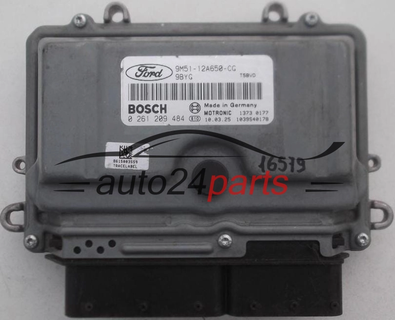CENTRALINA MOTORE FORD FOCUS 2.5 T BOSCH 0 261 209 484, 0261209484, 9M51-12A650-CG, 9M5112A650CG, 12A650CG, 9BYG