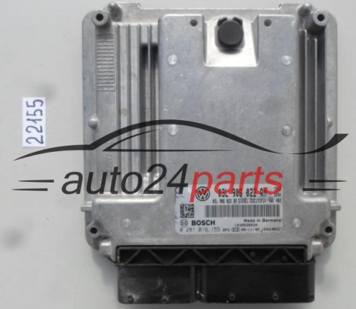CENTRALITA DE MOTOR VW VOLKSWAGEN TIGUAN BOSCH 0 281 016 155, 0281016155, 03L 906 022 RN, 03L906022RN, EDC17CP14