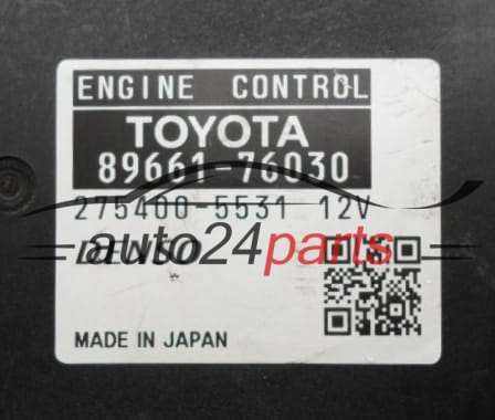 ECU CENTRALITA DE MOTOR  LEXUS CT200 1.8 HYBRID Denso 275400-5531,  89661-76030