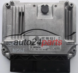 Μονάδα Ελέγχου Κινητήρα SKODA OCTAVIA 1.4 TSI BOSCH 0 261 S04 393, 0261S04393, 03C 906 016 E, 03C906016E, 03C 906 016 C, 03C906016C 