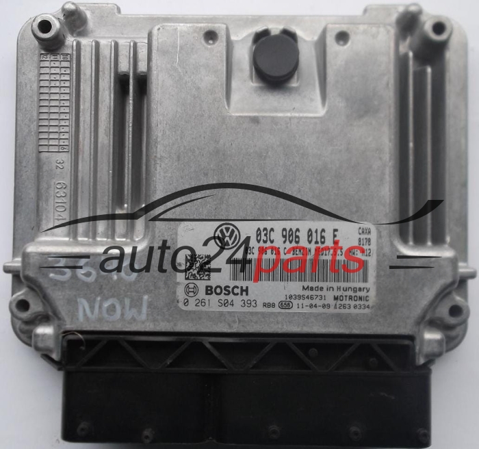 Μονάδα Ελέγχου Κινητήρα SKODA OCTAVIA 1.4 TSI BOSCH 0 261 S04 393, 0261S04393, 03C 906 016 E, 03C906016E, 03C 906 016 C, 03C906016C 