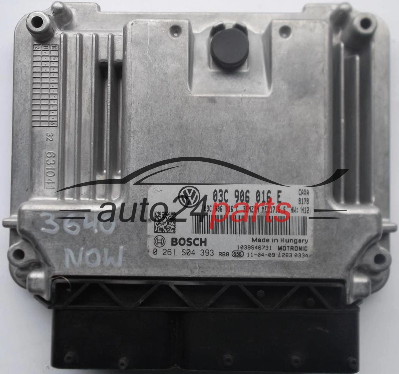 Μονάδα Ελέγχου Κινητήρα SKODA OCTAVIA 1.4 TSI BOSCH 0 261 S04 393, 0261S04393, 03C 906 016 E, 03C906016E, 03C 906 016 C, 03C906016C 