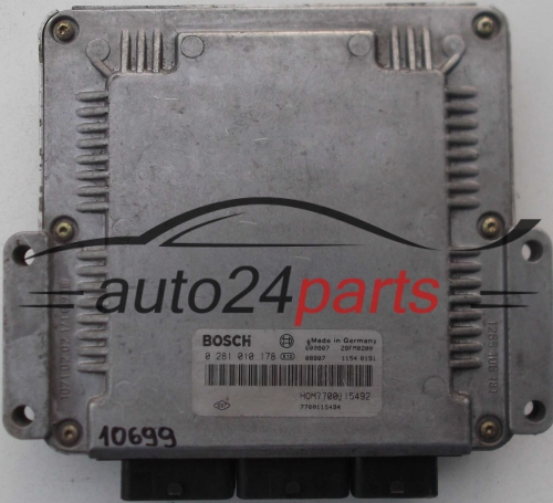 CENTRALITA DE MOTOR RENAULT ESPACE 2.2 DCI BOSCH 0 281 010 178, 0281010178, HOM7700115492, 7700115492 