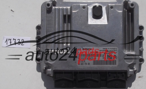 ECU ENGINE CONTROLLER CITROEN PEUGEOT 1.6 HDI, BOSCH 0 281 013 329, 0281013329, 96 669 754 80, 9666975480, 9653958980, EDC16C34