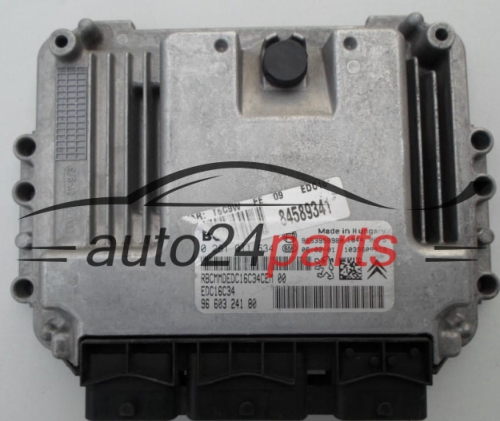 CALCULATEUR MOTEUR CITROEN PEUGEOT 1.6 HDI BOSCH 0 281 011 634,  96 603 241 80