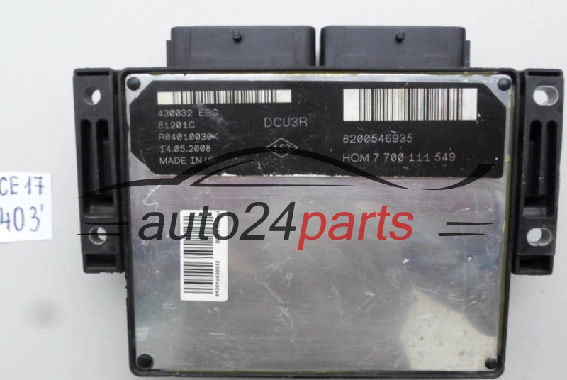 CENTRALINA MOTORE RENAULT R04010030K, 8200546935 