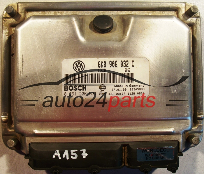 ECU ENGINE CONTROLLER SEAT LEON 1.6 6K0 906 032 C, 6K0906032C, BOSCH 0 261 206 031, 0261206031, 26SA5883