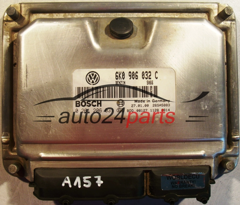ECU ENGINE CONTROLLER SEAT LEON 1.6 6K0 906 032 C, 6K0906032C, BOSCH 0 261 206 031, 0261206031, 26SA5883