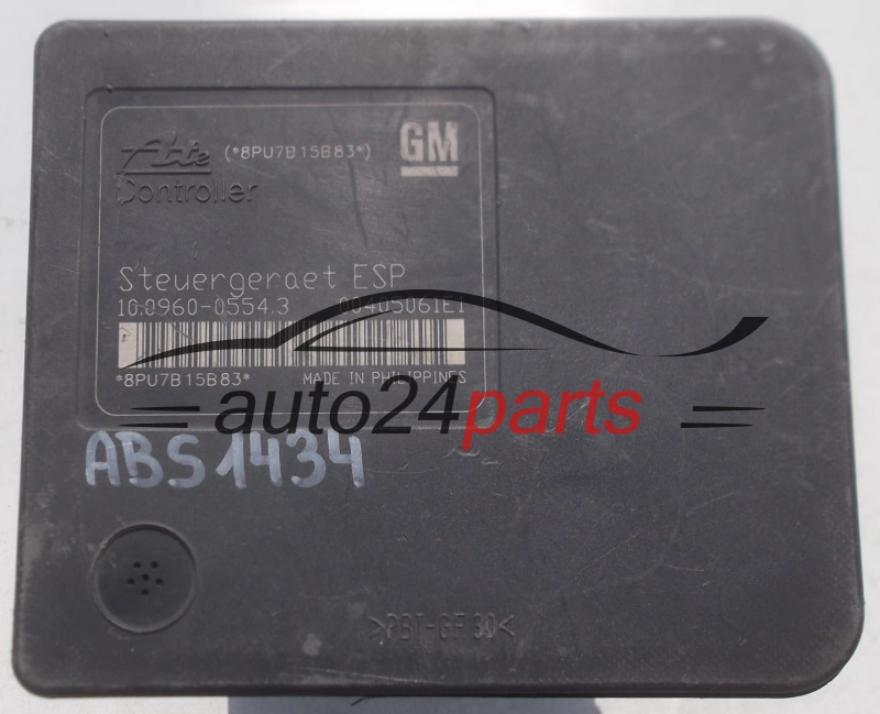 ABS CENTRALINA POMPA OPEL ASTRA H ZAFIRA B GM 13 246 535 BL, 13246535, 10020602904, 10.0960-0554.3, 10096005543