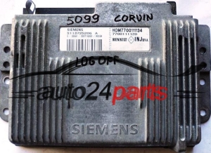 Μονάδα Ελέγχου Κινητήρα RENAULT LAGUNA 1.6 SIEMENS S113725206A, S113725206 A, HOM 7700111134, HOM7700111134, 7700111120