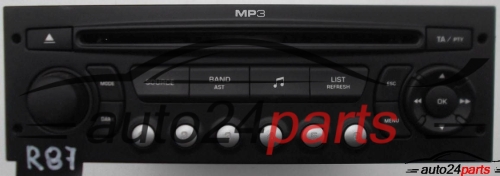 RADIO CD MP3 RD4 B5 N2 KML SX2 PEUGEOT CITROEN 7 645 136 393 / 7645136393 / 815 BP513663263995 / 815BP513663263995 