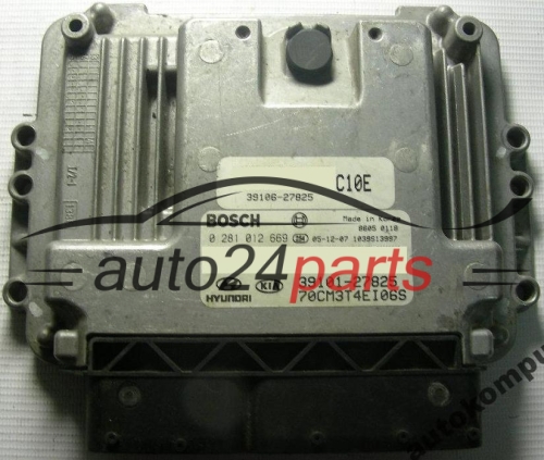 ECU CENTRALITA DE MOTOR HYUNDAI SANTA FE 2.2 CRDI BOSCH 0 281 012 669, 0281012669, 39101-27825, 3910127825, 39106-27825, 3910627825