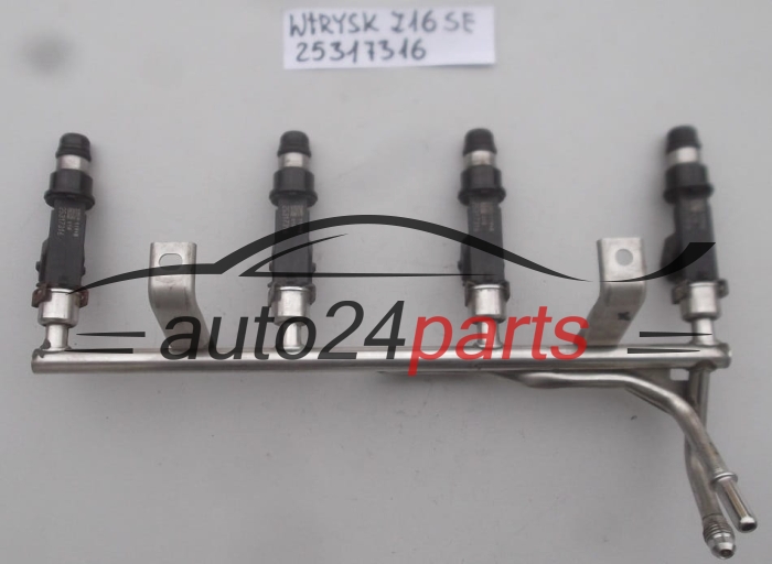 WTRYSK WTRYSKIWACZ PALIWA BENZYNA 1.6 Z16SE OPEL ASTRA COMBO MERIVA 2001-2004, 25317316, 5817401