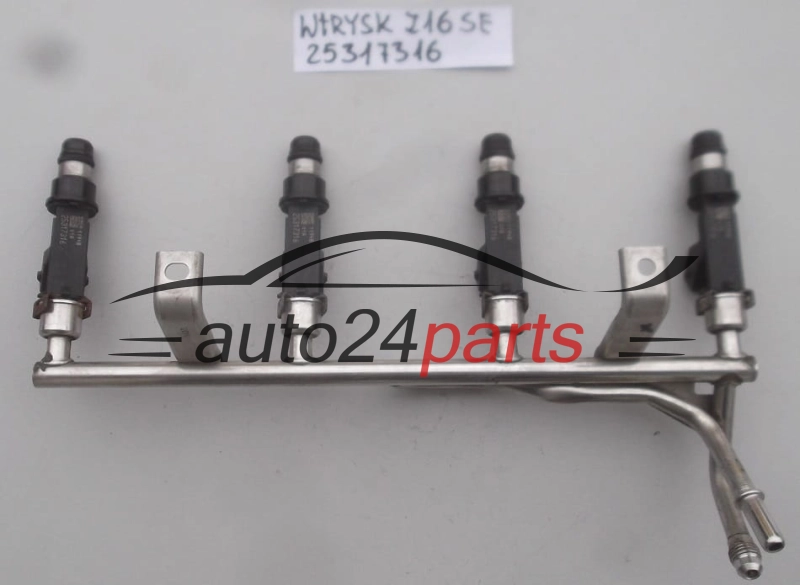 WTRYSK WTRYSKIWACZ PALIWA BENZYNA 1.6 Z16SE OPEL ASTRA COMBO MERIVA 2001-2004, 25317316, 5817401