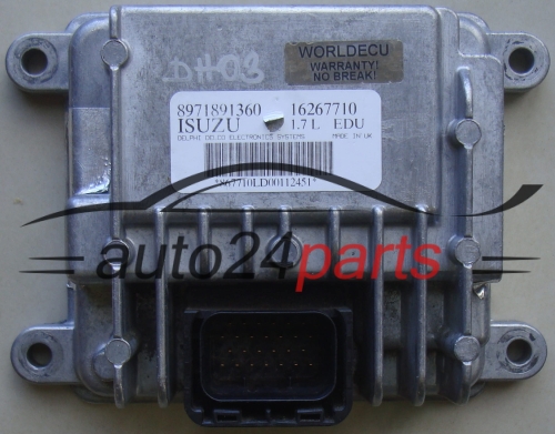 Calculateur Moteur EDU pompe à Injection OPEL  ISUZU 8971891360, Delphi Delco 16267710