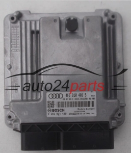 ECU ENGINE CONTROLLER AUDI A6 2.7 TDI 4F5910401S, 4F5 910 401 S, 4F0907401C, 4F0 907 401 C, BOSCH 0281014400, 0 281 014 400, DIESEL EDC16CP34