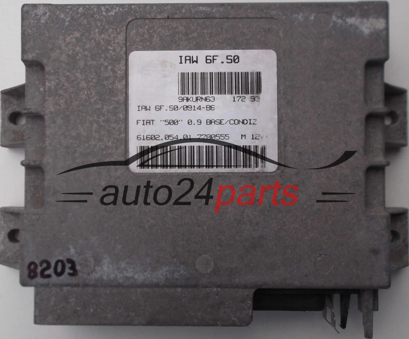 Μονάδα Ελέγχου Κινητήρα FIAT CINQUECENTO 500 0.9, MAGNETI MARELLI IAW 6F.S0, IAW6FS0, 61602.054.01, 6160205401, 7780555