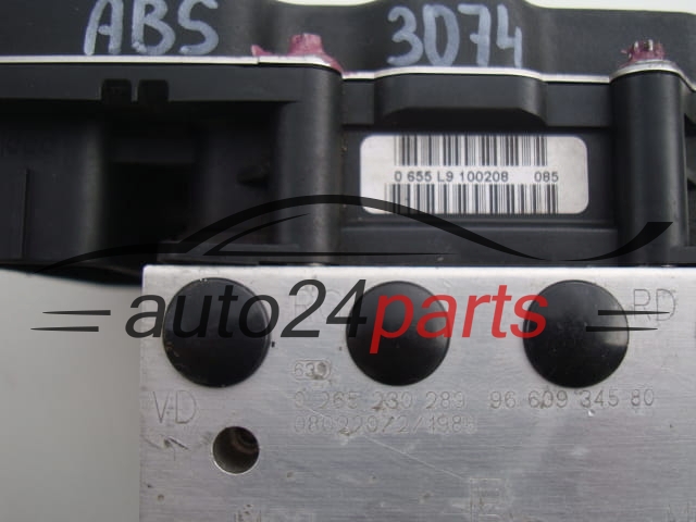 ABS POMPA CITROEN C4 BOSCH 0 265 230 289, 0265230289, 96 609 345 80, 9660934580, 0 265 950 962, 0265950962