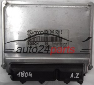 MOTORSTEUERGERÄT ECU STEUERGERÄT AUDI A4 VW PASSAT 1.8 AEB, APU 8D0907558E, 8D0 907 558 E, BOSCH 0261204805, 0 261 204 805