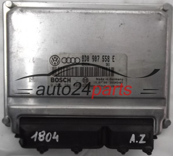 MOTORSTEUERGERÄT ECU STEUERGERÄT AUDI A4 VW PASSAT 1.8 AEB, APU 8D0907558E, 8D0 907 558 E, BOSCH 0261204805, 0 261 204 805