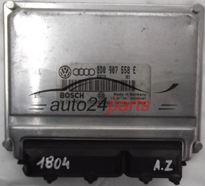 MOTORSTEUERGERÄT ECU STEUERGERÄT AUDI A4 VW PASSAT 1.8 AEB, APU 8D0907558E, 8D0 907 558 E, BOSCH 0261204805, 0 261 204 805