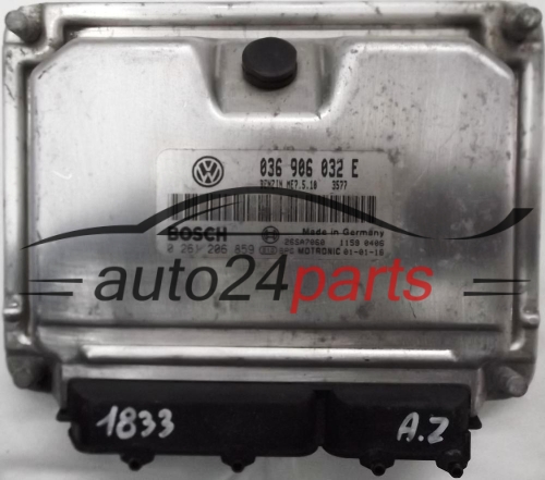 ECU ENGINE CONTROLLER SEAT LEON 1.4 036 906 032 E, 036906032E, BOSCH 0 261 206 859, 0261206859