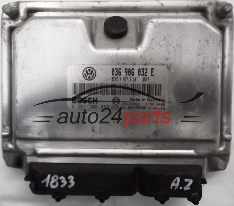 ECU ENGINE CONTROLLER SEAT LEON 1.4 036 906 032 E, 036906032E, BOSCH 0 261 206 859, 0261206859