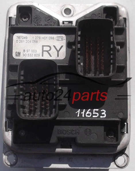 Μονάδα Ελέγχου Κινητήρα OPEL CORSA B 1.0 X10XE BOSCH 0 261 204 058, 0261204058, GM 90 532 609 RY, 90532609RY, 90532609