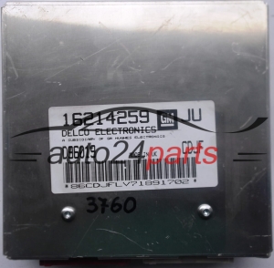 ECU ENGINE CONTROLLER OPEL ASTRA 1.6 X16XE DELCO 16214259 JU, 16214259JU, D96019, CDJF, BZKY, CKYH